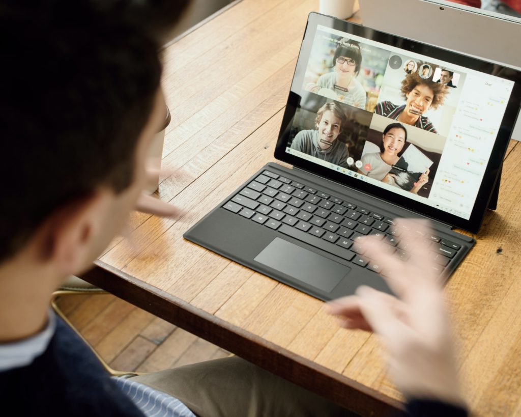 Managing a remote team via video